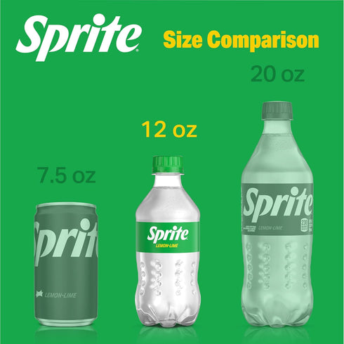 12 oz (pack 8) Sprite, Lemon Lime Soda