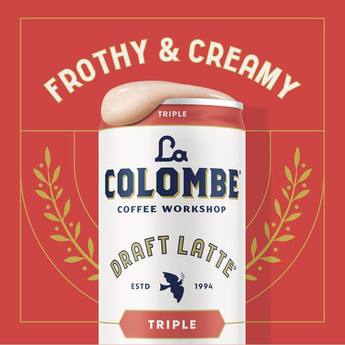 11 oz (Pack 12), La Colombe Coffee, Triple Draft Latte, fl Cans of Coffeehouse Quality Cold Brew, Specialty Grade