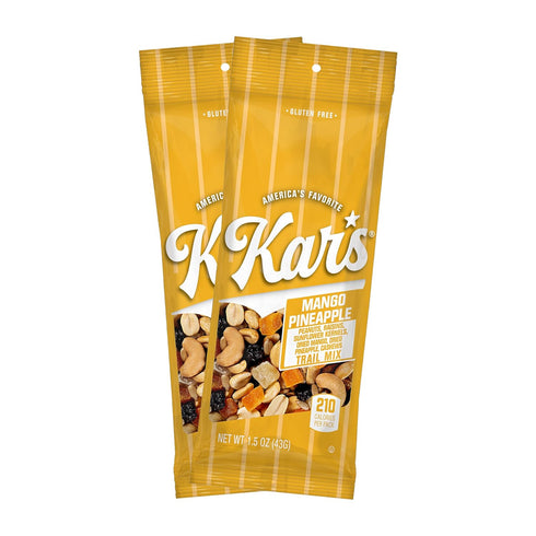 Kars Nuts Unsalted Mango Pineapple Trail Mix, 1.5 oz Grab & Go