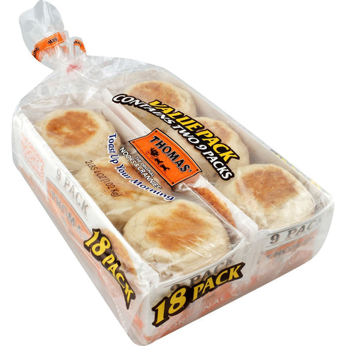 4 Set, Thomas Original English Muffins (18 pk.)
