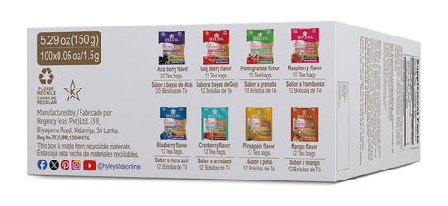9 100 100 (1 Pack) Pack HYLEYS Slim Tea Flavor Assortment Ct - Weight Loss Herbal Supplement Cleanse and Detox - Tea