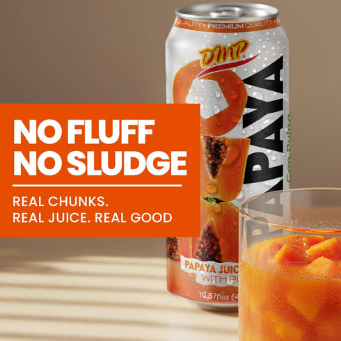 16.57 Oz, 6-Pack De Mi Pais Papaya Juice with Pulp, Premium Quality, Refreshing Fruit Beverage, Canned Juice, Perfect