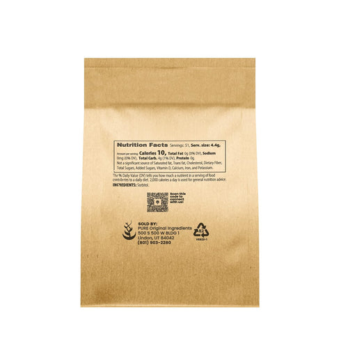 Pure Original Ingredients Sorbitol Powder (8 oz) - Low Calorie Sweetener, Sugar Substitute, Thickening Agent