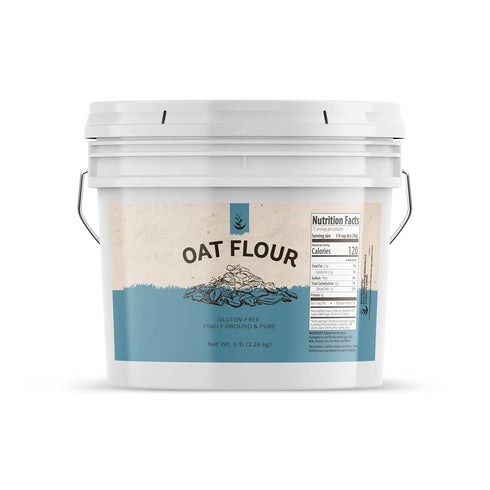 PURE ORIGINAL INGREDIENTS Oat Flour (1 Gallon) Gluten-Free Baking, Non-GMO, Finely Ground & Pure