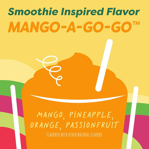16.8 oz (14 Jamba Fruit Flavored Snacks, Mango-A-Go-Go, Smoothie Inspired Flavors, Gluten Free Snack, Pouches)