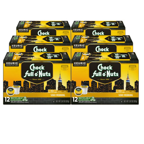 Chock Full o' Nuts Soho Morning Keurig K-Cup Pods for Keurig Brewers