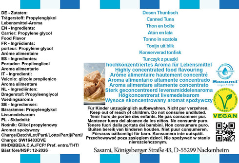 10ml Canned Tuna Flavor Concentrate - Vegan - Sasami