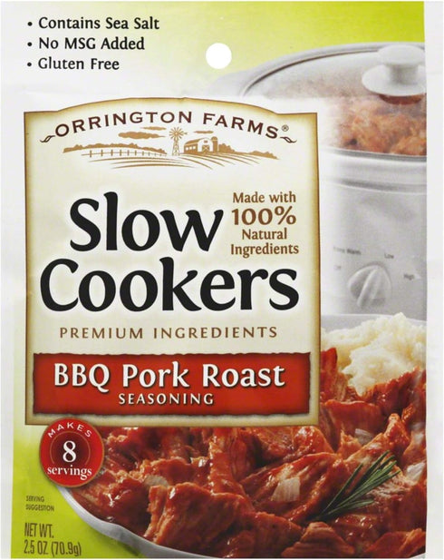 Orrington Farms Seasoning Slow Cooker Barbecue Pork Roast, 2.5 oz