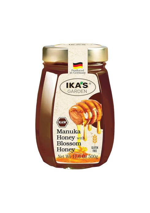 Ika's Garden Raw Manuka Honey with Blossom Honey - 100% Pure, Unfiltered, Gluten-Free Product