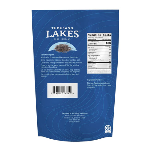 4-pack 15 (3.75 100% Thousand Lakes Minnesota Grown Wild Rice - ounces pounds total) | Wild Rice | All Natural
