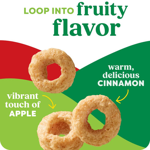 12.7oz (1 Kashi Breakfast Cereal, Whole Grain, Fiber Cereal, Apple Cinnamon Loops, Box Box)