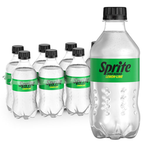 Sprite Zero Sugar Lemon Lime Diet Soda Pop Soft Drinks, 12 fl