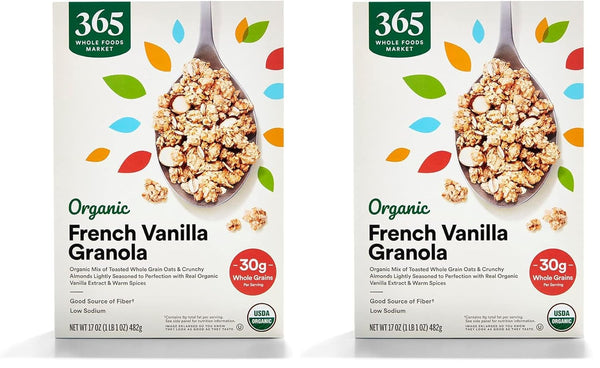 365 by Whole Foods Market, Granola French Vanilla Almond Organic, 17 Ounce