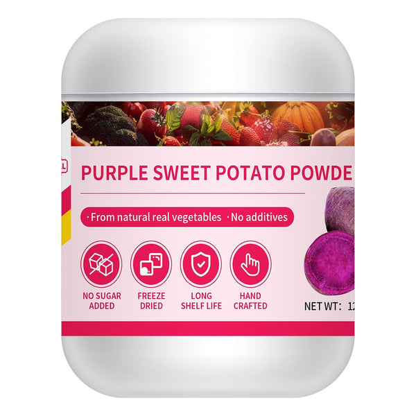 GaoGaoFen Purple Sweet Potato Powder,12.3oz/350g,Ube Powder,No Additives,Natural Food Coloring for Baking,Drinks,Smoothies