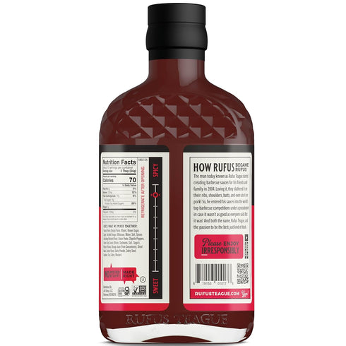 3 Pack 15.25 oz Rufus Teague Blazin' Hot BBQ Sauce, Size, Premium Barbecue Sauces with Natural Ingredients