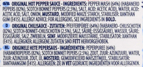 Encona Pack 285 ml(Pack 6) West Indian Hot Pepper Sauce Original Squeezy