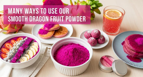 1 LB Indus Farms Red Dragon Fruit Powder (Pitaya Powder) Vibrant Pink Color for Smoothies, Drinks & Baking Fine