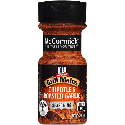 McCormick Grill Mates Chipotle & Roasted Garlic Seasoning, 2.5 OZ (Pack of 3)