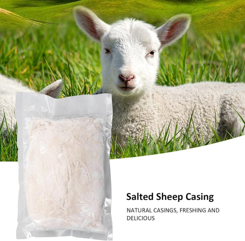 45m 0.87-0.94in Horoper Sausage Casings Natura Salted Sheep Fresh Collagen Sausage Casings Sheep Casings for Sausage