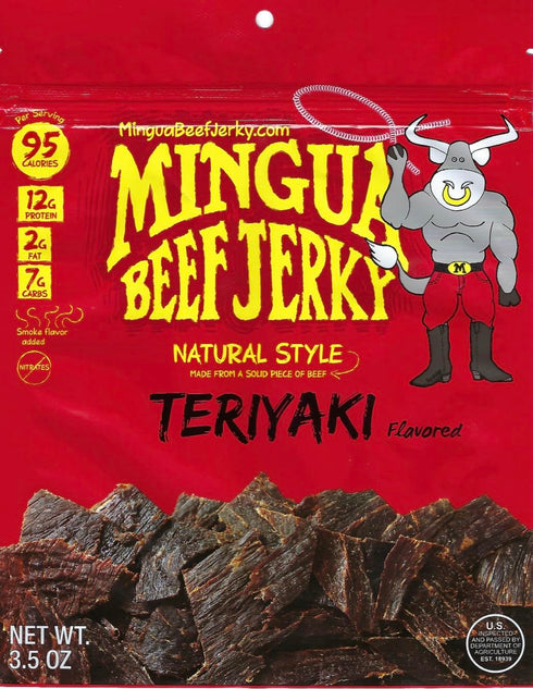 Mingua Beef Jerky (The Original) 3.5 oz Teriyaki