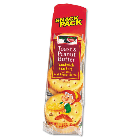 Keebler Toast and Peanut Butter Cracker Pack, 12/Box