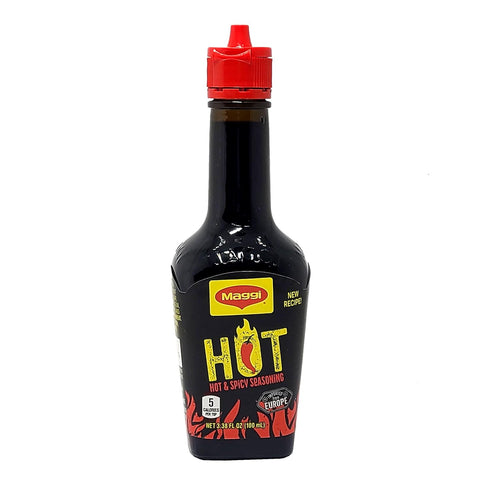 Maggi Hot & Spicy Seasoning, 3.38 Fl. Oz. (100 ml), Germany