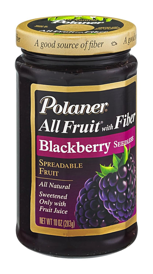 Polaner All Fruit With Fiber Blackberry Seedless Spreadable Fruit 10 Oz