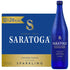 Saratoga Sparkling Water Bottles, 12-Pack - Carbonated Spring Bottled Water - Glass