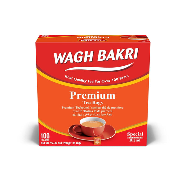 Wagh Bakri Premium Tea Bags, 100 Tea Bags of Special International Blend,