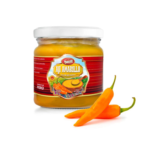 (Pack 2) (7.5 oz, Sanniti Peruvian Hot Pepper Spread | DOP Molido Paste Imported From Peru of Aji Amarillo)