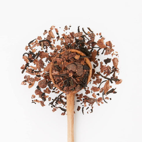 JusTea PURPLE CHOCOLATE | Loose Leaf Purple Tea | 40+ Cups (3.5oz) | Very Low Caffeine | Fair Trade