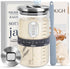 VEDALIO Sourdough Jar Wide Mouth, Sourdough Starter Kit Home and Kitchen, Starter Jar, Sour Dough Starter Kits