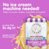 Countertop 1.5 Pack 3 Chilly Churn Birthday Cake Flavored Ice Cream, Shakes & Smoothies, Use with Hand Mixer, Blender