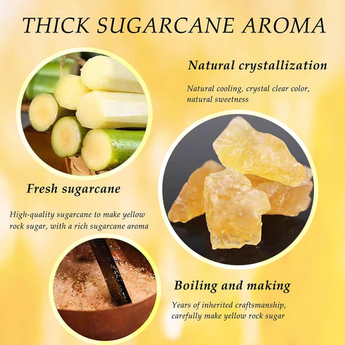Generic 14oz/400g,100% Yellow Rock Sugar Natural Organic Clear Brown Crystal Rock Candy Made from Cane SugarRock Sugar
