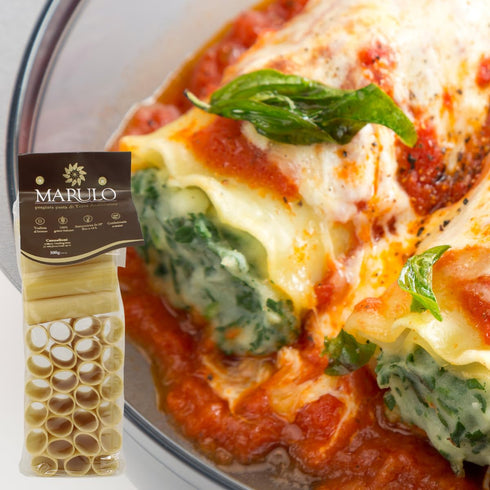 2 100% 1.1 lb (500g) Marulo Cannelloni, Artisan Italian Pasta, Bronze Die Cut, Only Ingredients, Durum Semolina