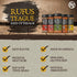 Set, 5 Set, Rufus Teague BBQ Seasoning Gift Big Box O' Rub BBQ Dry Rub for Smoking and Grilling Meat, Flavor Spice