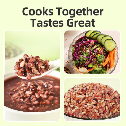 7 25% 1000g Brown Rice with Multigrain Rice, Grain Rice Blend for Rice Cooker & Congee, Purple Rice Mixed Grains