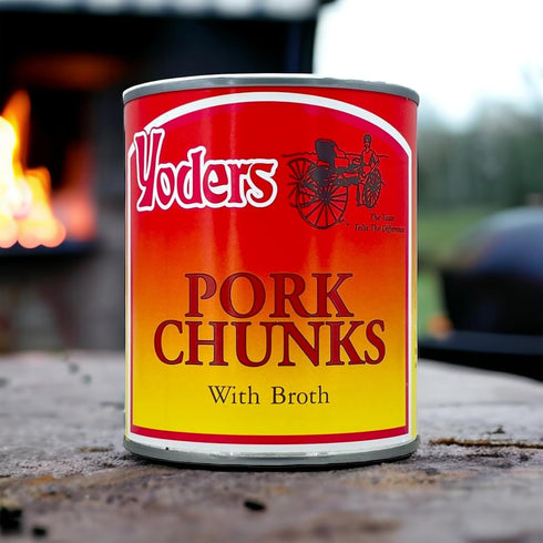 Yoders 28 oz Fully Cooked Canned Pork Chunks