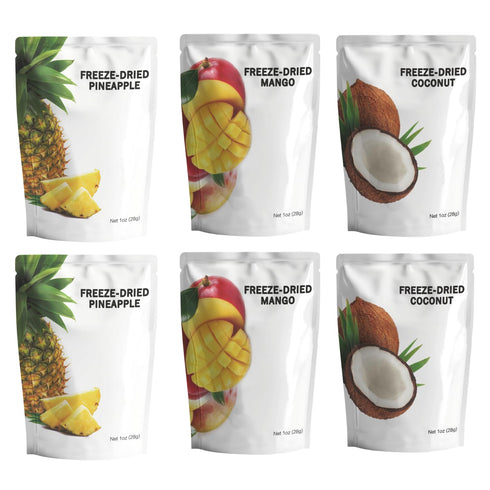 Wise Harvest Freeze-Dried Tropical Fruit Bundle - Six 1oz Packs | Single