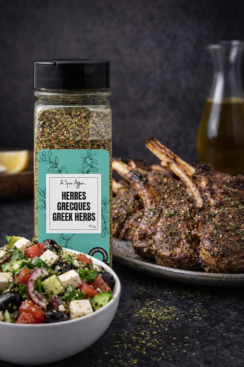 90 (3.2 oz) A Spice Affairs Greek Herbs | Classic, Fragrant & Mediterranean Herb Blend | All-Natural, Non-GMO