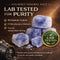 400g 80+ Ancient Blue Salt Coarse with Grinder Minerals, High Potassium, Lower Sodium Unprocessed, Hand-Harvested