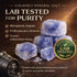 400g 80+ Ancient Blue Salt Coarse with Grinder Minerals, High Potassium, Lower Sodium Unprocessed, Hand-Harvested