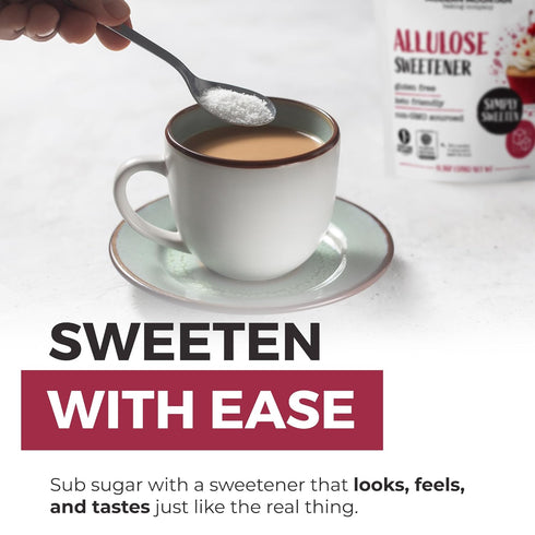 (11.3oz) 0g Allulose Sweetener Keto Sugar Substitute, Net Carbs, Zero Calorie Sweetener, Tastes and Behaves Like Sugar