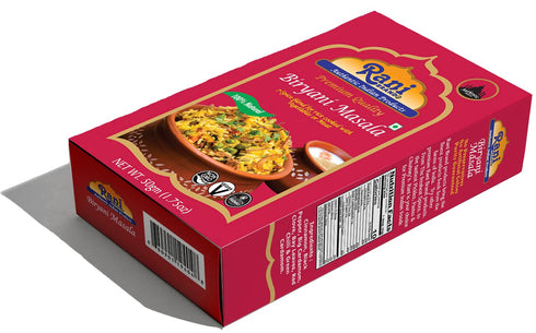 Rani Biryani Masala Curry (7-Spice Blend for Indian Rice Dishes) 1.75oz (50g) - All Natural, Vegan, Gluten Friendly
