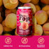 Pack 12, 11.2 Oz NLIFE Sparkling Popping Boba Drinks - Peach Canned Boba Drink with Yogurt Style Bursting Pearls
