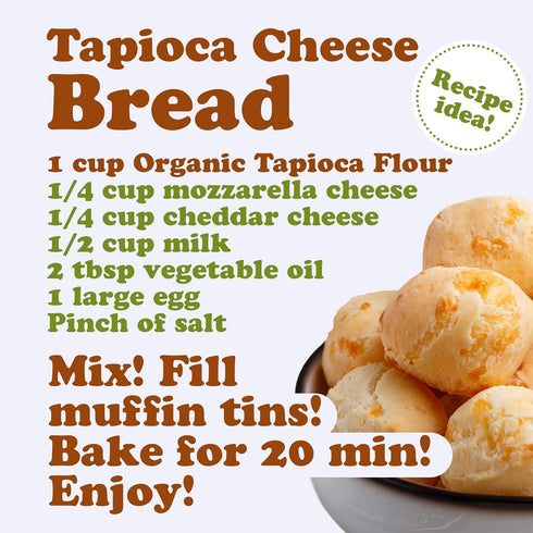 1.5 Food to Live Organic Tapioca Flour, Pounds Non-GMO Finely Ground Tapioca Starch. Wheat and Rice Flour Substitute.