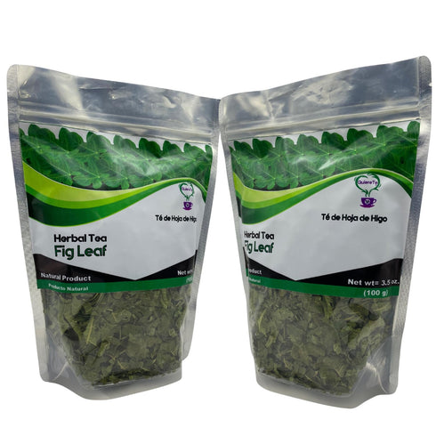 3.5 oz (100 2 Pack, 132 100% 2 Fig Leaf Tea, Hoja de Higo, Quiere Te, grams), Up to Cups, Crushed Fig Leaf Tea, Loose