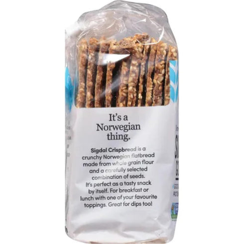 76% 8.29 oz (235g) (Pack 2) Sigdal Bakeri Simply Good Norwegian Crispbread | Good Source of Protein & Fiber | Non GMO |