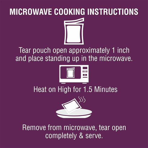 1.5 9.3g 4.5g 8.8 oz Pack 6 Eat Regal Black Rice | Ready to Eat Microwave in Minutes Superfood Grain | Always Fluffy