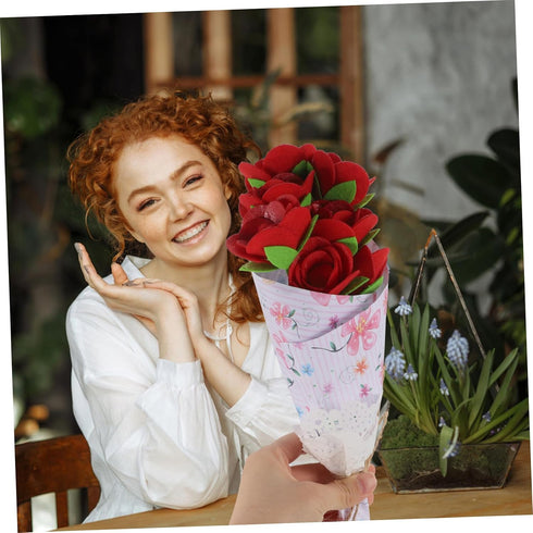 2 Sets Package ARTIBETTER Bouquet Material Rose Wildflower Bouquet Roses Flowers Kids Crafts for Kids DIY Craft Kit